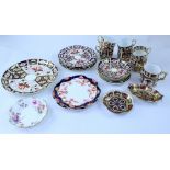 A Royal Crown Derby part dinner/ tea set, pattern 2451 comprising large plate, four side plates,