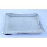 A contemporary Mexican Sterling silver dish raised on four bun feet, approx 5.8ozt.