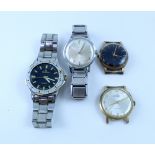 Various watches, all in need of some repair including Josmar, Smiths, Timex,
