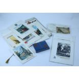 A collection of ephemera relating to SS Potsdam (1938) including dinner menus, playing cards,