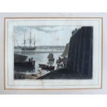 William Daniel; a pair of Liverpool riverfront coloured prints entitled 'Seacombe Ferry,