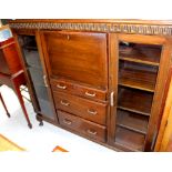 A 1930s mahogany bureau,