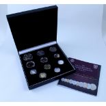 A Queen Elizabeth II 1953 Coronation year coin set comprising of eleven coins including crown,