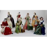 A Royal Doulton Wives of Henry VIII comprising HN3449 'Catherine Howard',