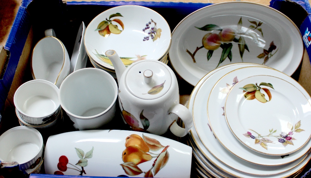 Royal Worcester 'Evesham' ware part dinner, tea and coffee service comprising cups, saucers, - Image 3 of 3