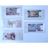 Banknotes; £10 & £20 various ten pound notes including Page (B326 & B327) Fforde (B316),