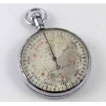 Waltham; a military issue chrome plated keyless wind stopwatch, Admiralty Pattern Number 6,
