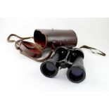 A cased set of WWII military binoculars by Barr & Stroud, marked A.P.1900A serial number 63533.