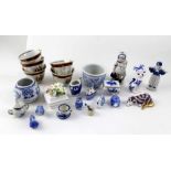 A quantity of 20th century Oriental ceramics to include tea bowls etc.
