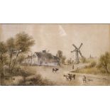 HERDMAN; 'The Old Mill - Corner of Stafford Street/London Road, Liverpool 1825',