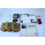 A collection of shipping memorabilia to include Pacific Steam Navigation Company flag,