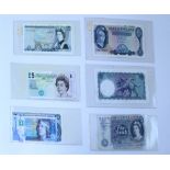 Banknotes; £5, eighteen various five pound notes including Fforde (B314, B312),