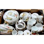 Royal Worcester 'Evesham' ware part dinner, tea and coffee service comprising cups, saucers,