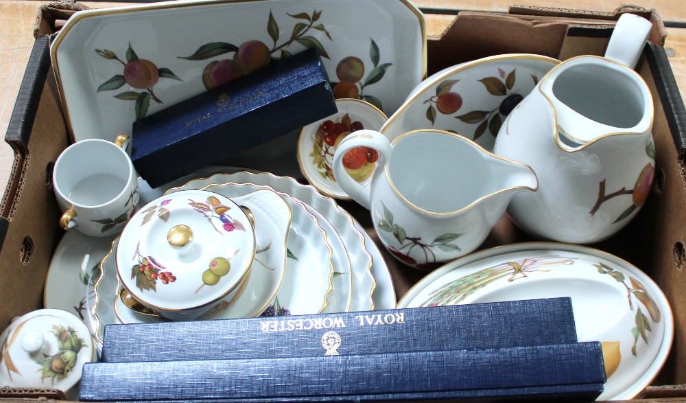 Royal Worcester 'Evesham' ware part dinner, tea and coffee service comprising cups, saucers, - Image 2 of 3