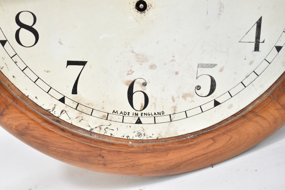 SMITHS ENFIELD; an oak cased wall clock, circular dial with Arabic numerals, diameter 39cm. - Image 7 of 8
