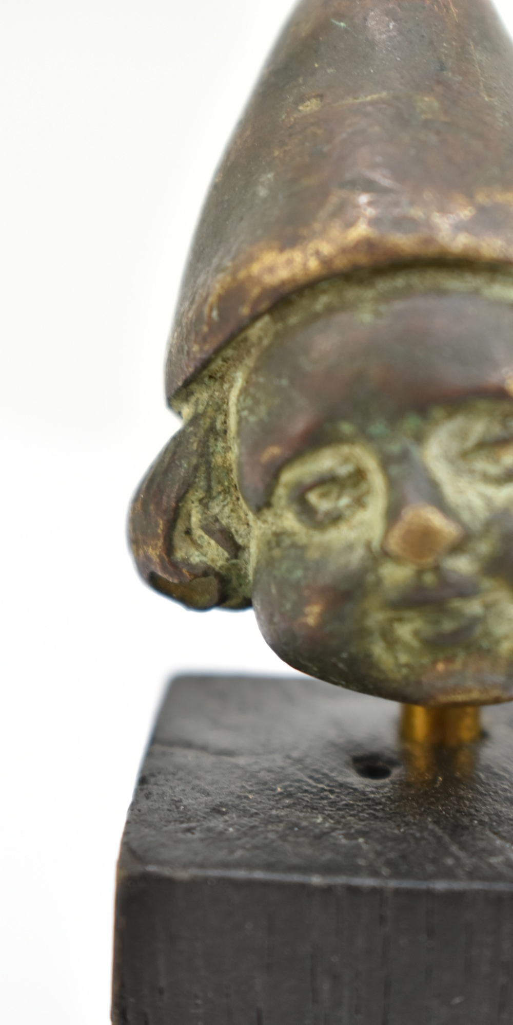 Two Roman glass bead necklaces, circa 2nd century AD, and a small bronze figural bust wearing cone - Image 13 of 18