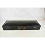 HART & SON; a Victorian ebonised violin case with fitted interior, 78 x 25.5cm.