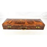 HART & SON; a fine late 19th century rosewood, marquetry and satinwood crossbanded violin case