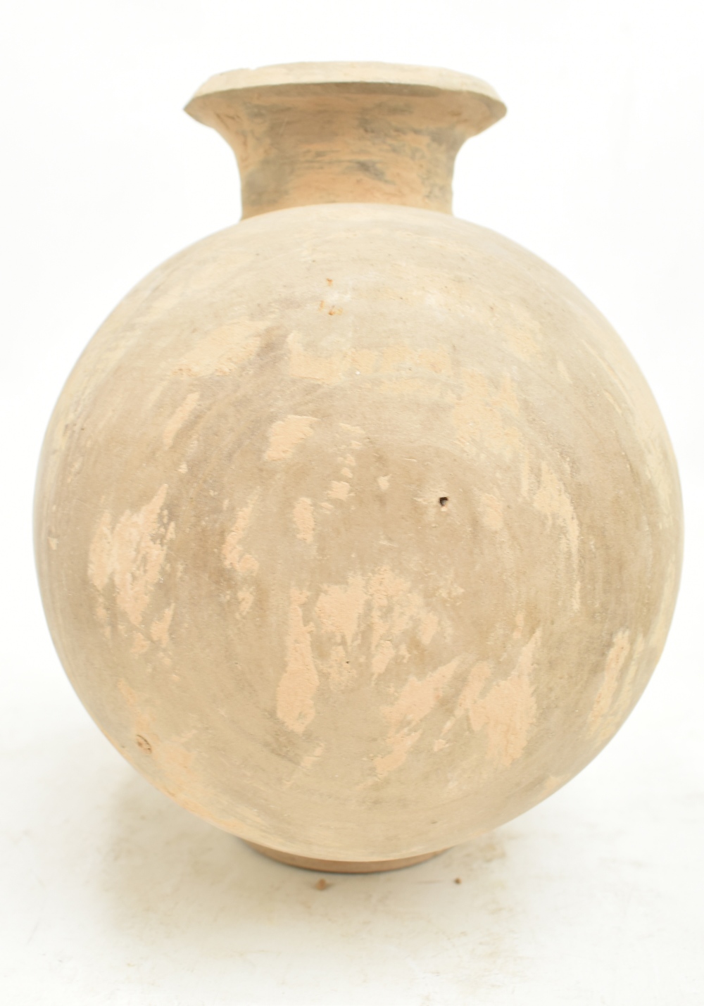 A Chinese Han dynasty cocoon vase on cylindrical foot, 22 x 24cm.Additional InformationHas lost - Image 7 of 10