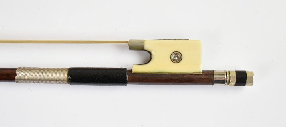 A full size German Wallis's student's violin, patent no.5781, with two-piece back, length 35.6cm, - Image 5 of 10