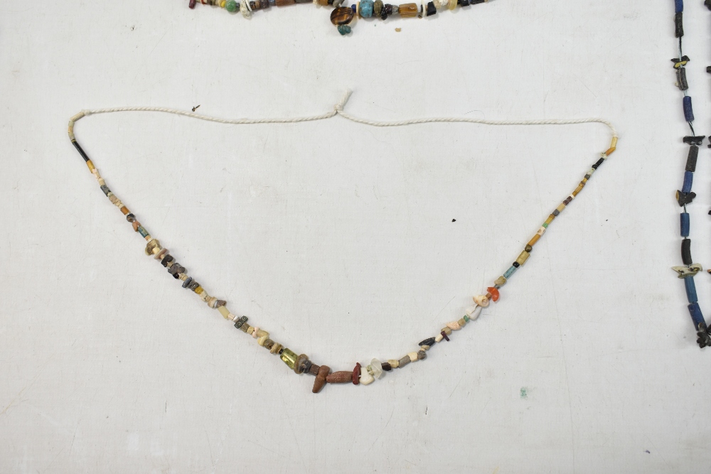 A small group of ancient jewellery including Egyptian faience turquoise glazed beads, Javan orange - Image 10 of 18