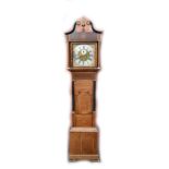 WATKIN OWEN OF LLANRWST; an 18th century oak cased eight day longcase clock, the brass face with