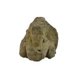 A Javanese carved volcanic stone fragment, height 25cm.Additional InformationHeavy wear throughout.