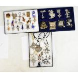 A quantity of African tribal jewellery including enamel pendants, rings, necklaces, etc.
