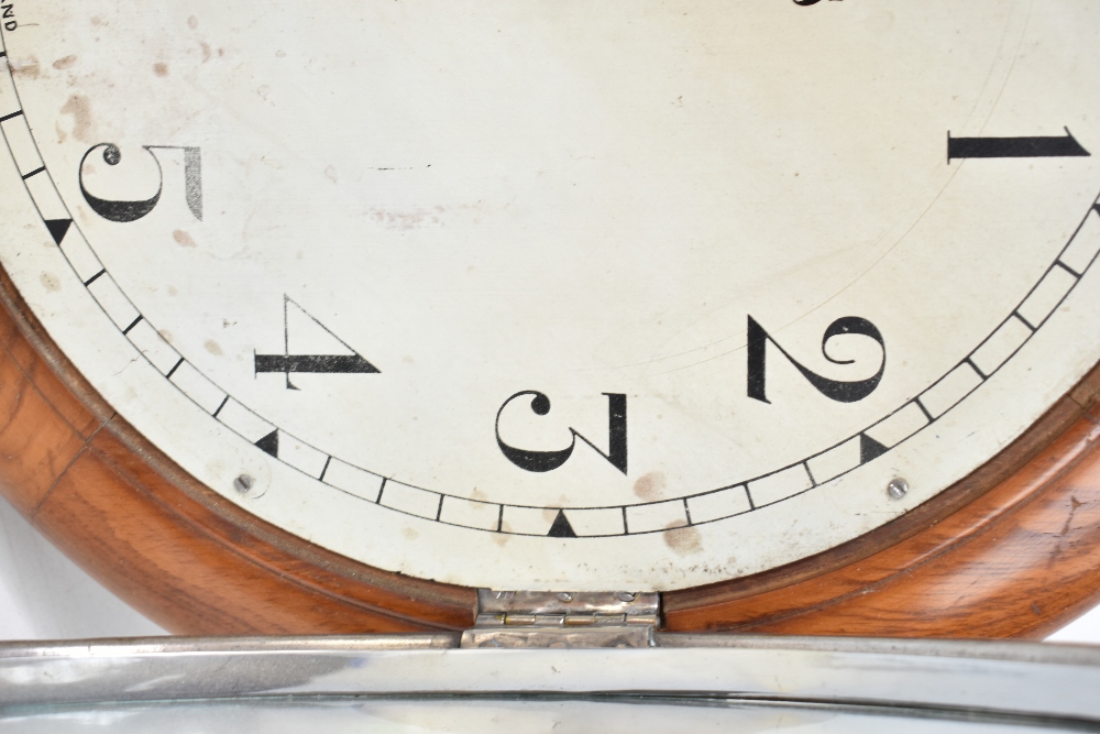 SMITHS ENFIELD; an oak cased wall clock, circular dial with Arabic numerals, diameter 39cm. - Image 4 of 8