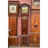 AFTER THOMAS PINFORD OF BANBURY; a reproduction mahogany cased longcase clock, the brass dial with