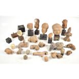A group of 14th-15th century Javanese Majapahit kingdom terracotta busts and fragments.Additional