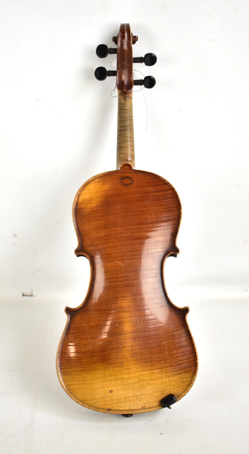 A full size 'Breton Violin' with one-piece back, length 36cm, branded Breton Violin to interior - Image 2 of 13