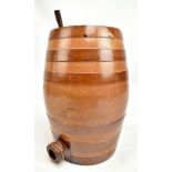 A late 19th/early 20th century stoneware one gallon barrel, height 27cm.