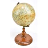 PHILIP'S; an early 20th century 'Educational Terrestrial Globe' with printed manufacturer's mark and