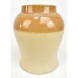 H F & SONS; a late 19th/early 20th century stoneware jar (lacking lid), height 18.5cm.Additional