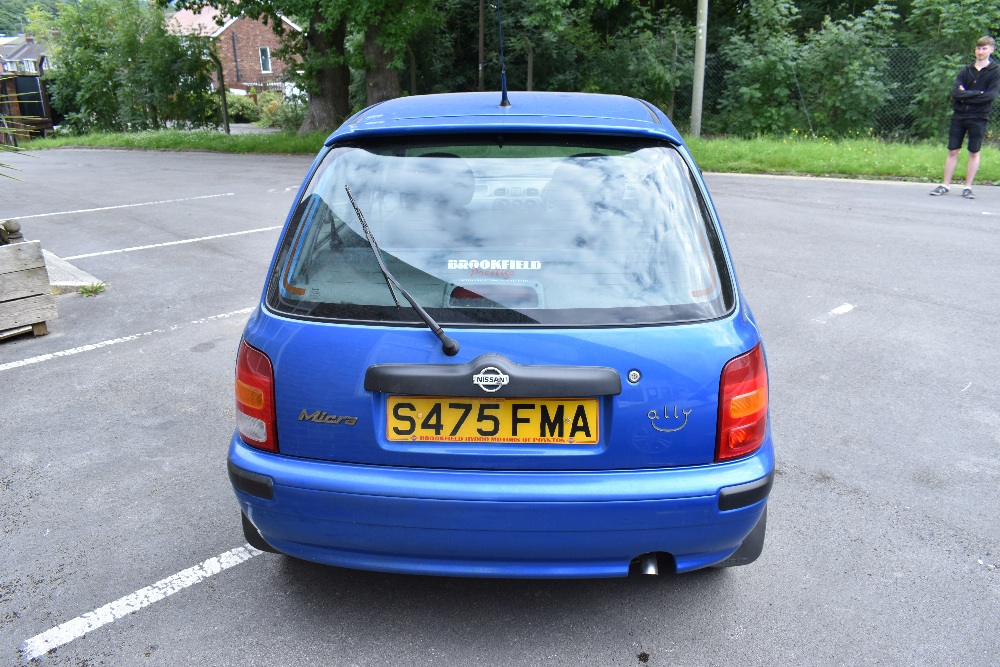 ***THIS LOT CARRIES A BUYER'S PREMIUM OF 10% + VAT*** NISSAN MICRA; registration no. S475 FMA, blue, - Image 4 of 8