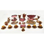 CARLTON WARE; a collection of assorted 'Rouge Royale' ceramics to include bowl, coffee pot, part