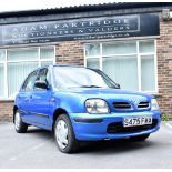 ***THIS LOT CARRIES A BUYER'S PREMIUM OF 10% + VAT*** NISSAN MICRA; registration no. S475 FMA, blue,
