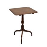A mahogany tilt-top occasional table, height 73cm, top 55 x 49.5cm.Additional InformationHeight