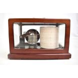 WEMPE; a reproduction mahogany cased barograph, height 17cm, length 24.5cm, depth 15.5cm.