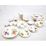 ROYAL WORCESTER; an 'Evesham' dinner service including terrines, dinner plates, side plates,