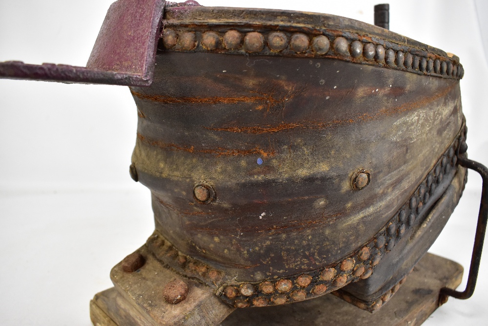 ALLDAYS & ONIONS OF BIRMINGHAM; a pair of foot bellows with manufacturer's mark to foot plate on - Image 2 of 2