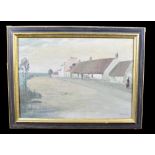 RICHARD HUBBARD ARROL (1879-1917); oil on canvas, 'Coastal Cottages Connemarra', signed lower right,