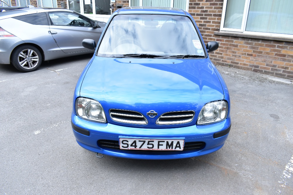 ***THIS LOT CARRIES A BUYER'S PREMIUM OF 10% + VAT*** NISSAN MICRA; registration no. S475 FMA, blue, - Image 6 of 8