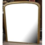 A 19th century gilt framed over mantel mirror, height 129cm, width 99cm.Additional InformationThe