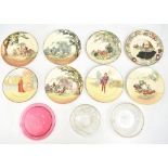ROYAL DOULTON; eight collectors' plates including 'Under the Greenwood Tree', 'Shakespeare',