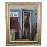 AUBREY SYKES (1910-1995); pastel, figure in interior scene, signed lower left, 64 x 48.5cm,