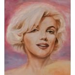 IN THE MANNER OF GORDON KING (born 1939); watercolour, 'Marilyn Monroe', signed lower right with