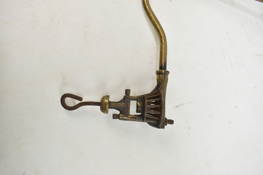 An open flame hanging lamp of a type used in some coal mines prior to the invention of safety lamps, - Image 5 of 5