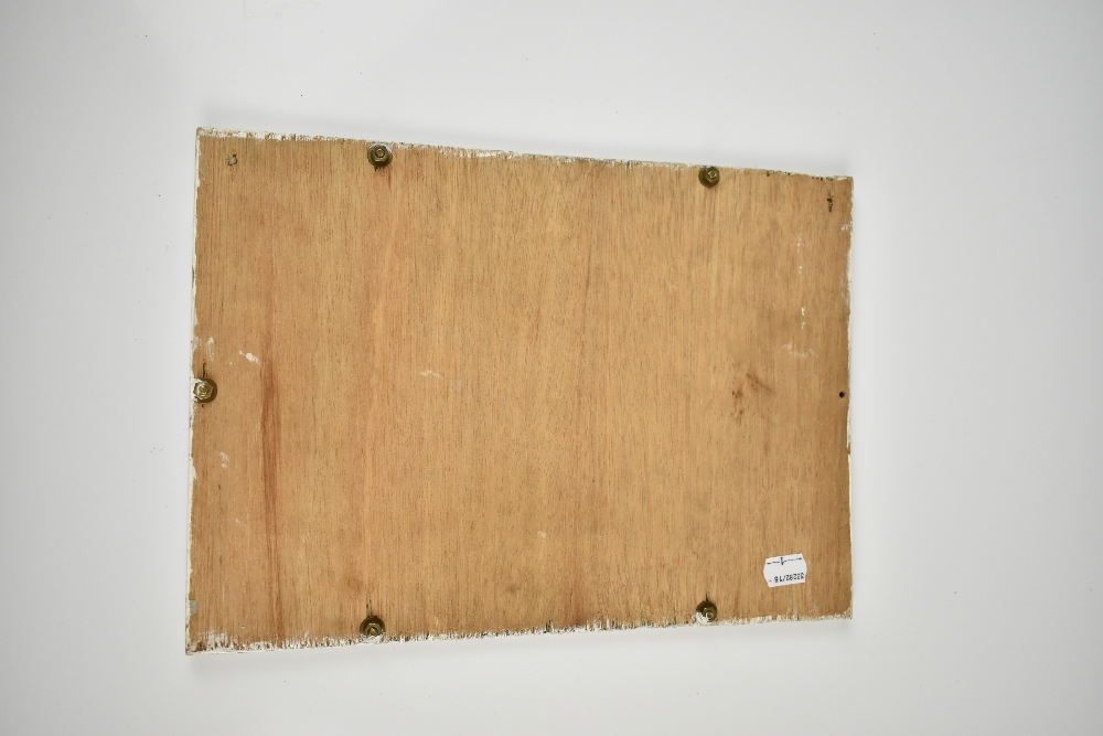 An original advertising pictorial enamel sign 'Turog Bead', 35.5 x 25.5cm, laid on wooden board. - Image 3 of 5